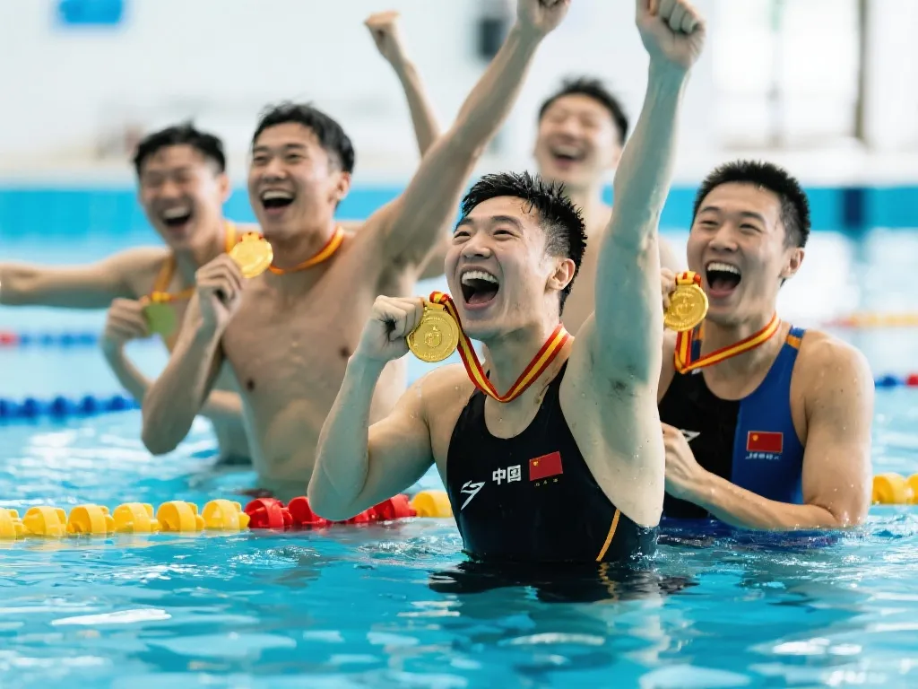 泳池大变天！中国龙破浪四十年，美国“不败神话”咔嚓一声碎了！