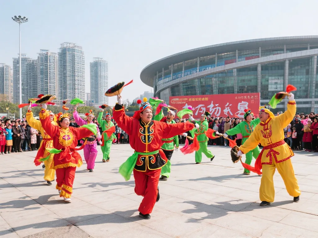 舞动蓉城：健身秧歌点燃眉山盛夏